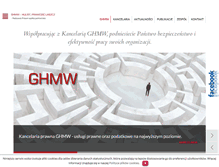 Tablet Screenshot of ghmw.pl